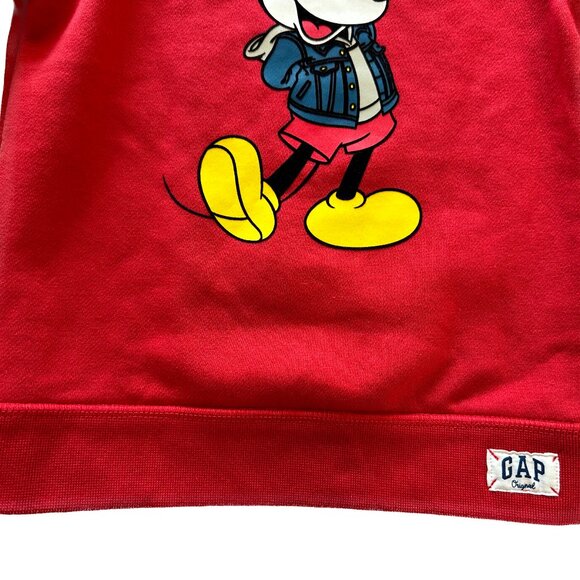 Gap Baby Limited Edition Disney Mickey Mouse True Original Logo Sweatshirt Red 5 - Picture 5 of 11